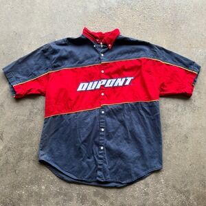 Vintage Winners Circle DuPont‎ Racing Nascar Shirt Mens Large Button Up